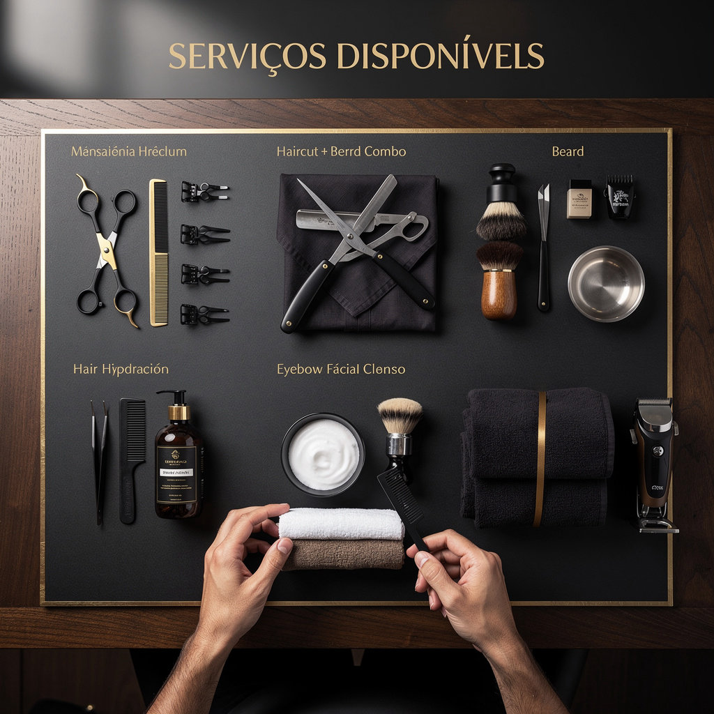 Barbearia Imperial serviços premium de corte, barba e cuidados masculinos em Engenheiro Coelho